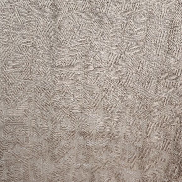 Garnet Hill Lagenlook Dress Rust Dobby Tie Sleeve Organic Cotton Jacquard Sz 8 - Picture 7 of 13